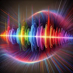 Colorful sound waves representing Jerry's blog