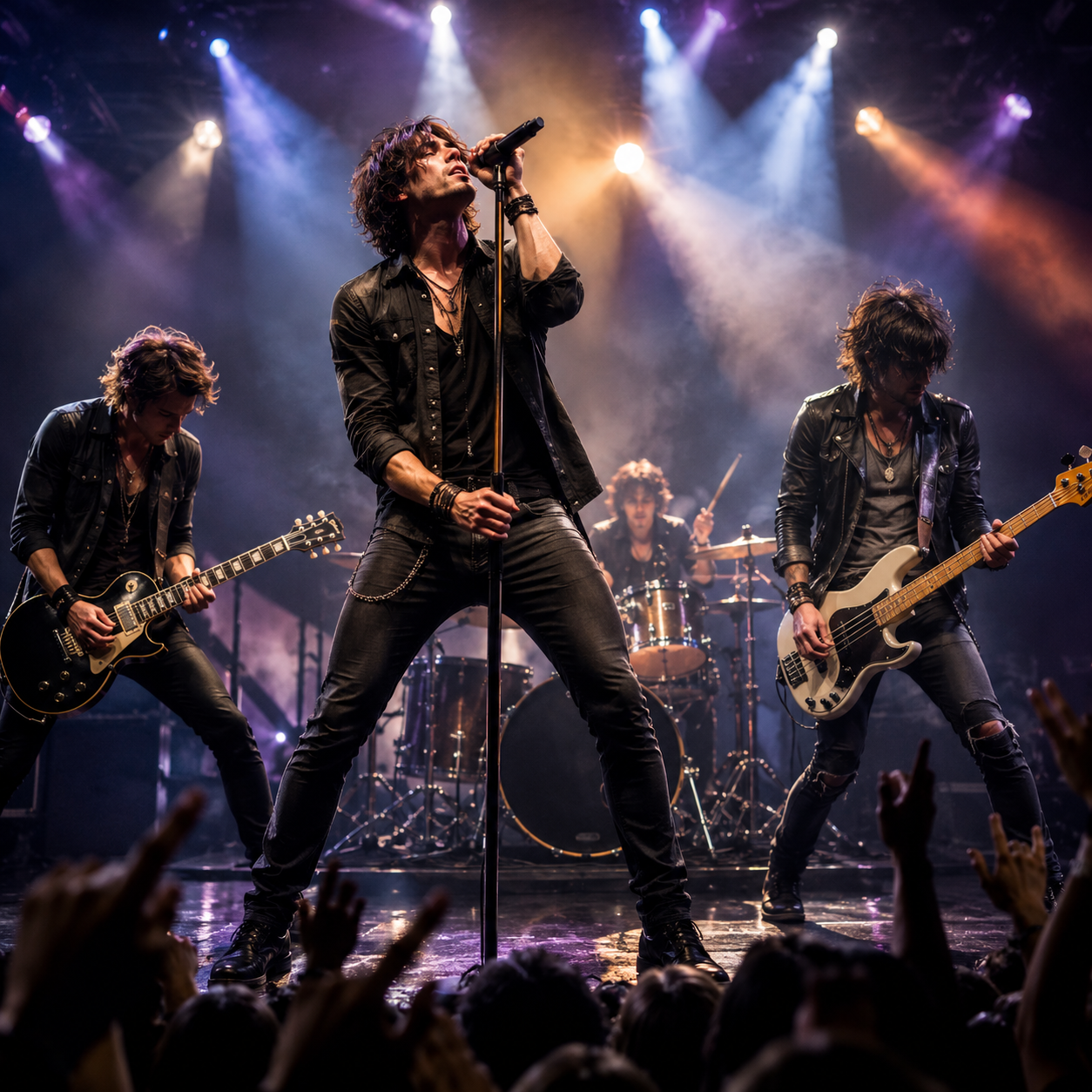 Image of Rock Group on Stage